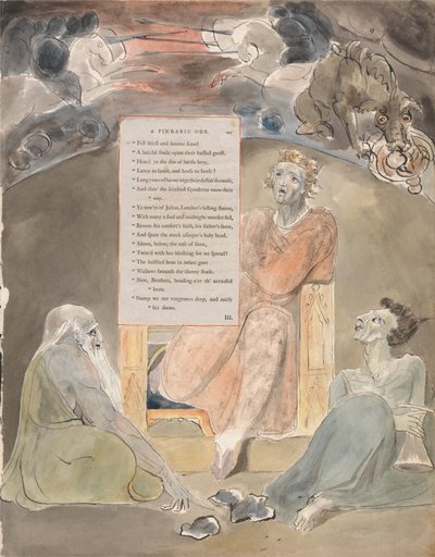 Le poesie di Thomas Gray, Design 61, Il bardo da William Blake